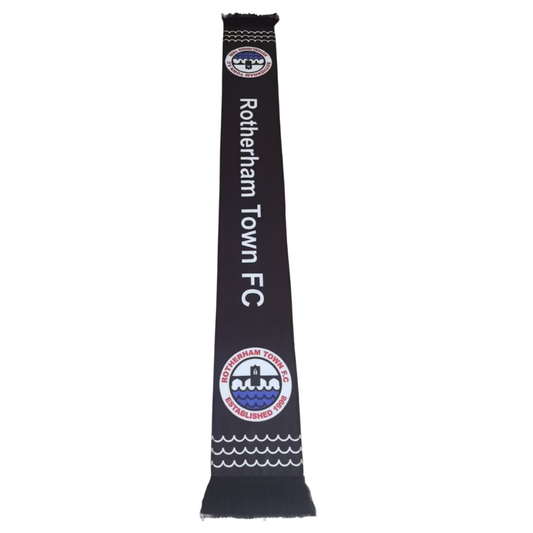 NEW - Rotherham Town FC Black Scarf