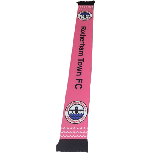 NEW - Rotherham Town FC Pink Scarf