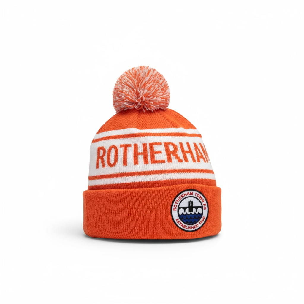 帽子 raleigh 666 cyber dyne ROCKERS MAD3 NEW - RTFC Bobble Hats Orange – Rotherham Town Football Club